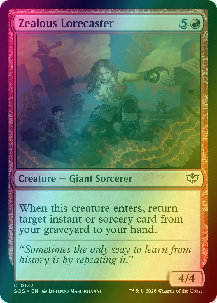 Zealous Lorecaster [137] [Secrets of Strixhaven] [Foil]
