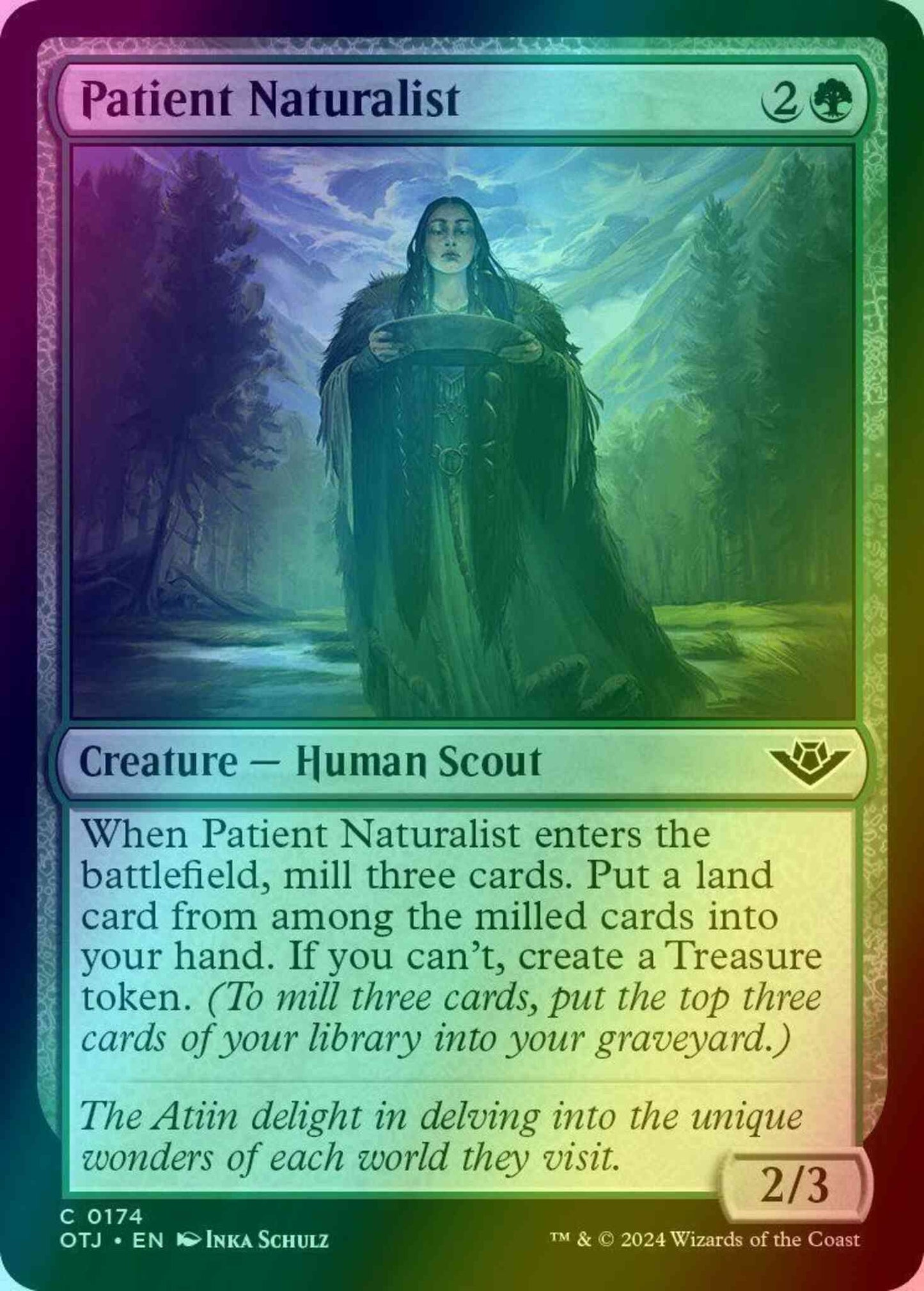 Patient Naturalist [174] [Outlaws of Thunder Junction] [Foil]