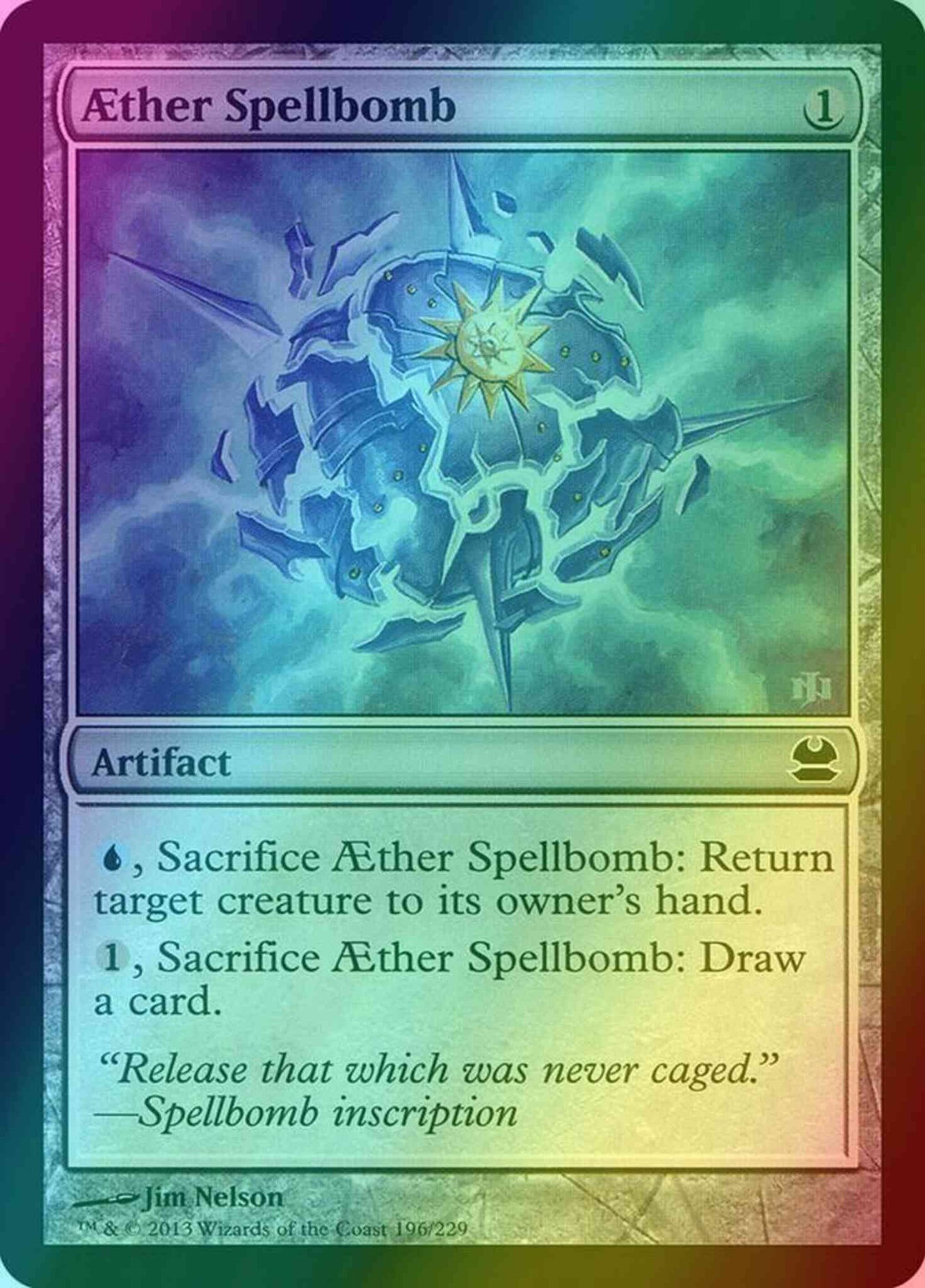 Aether Spellbomb [196] [Modern Masters] [Foil]