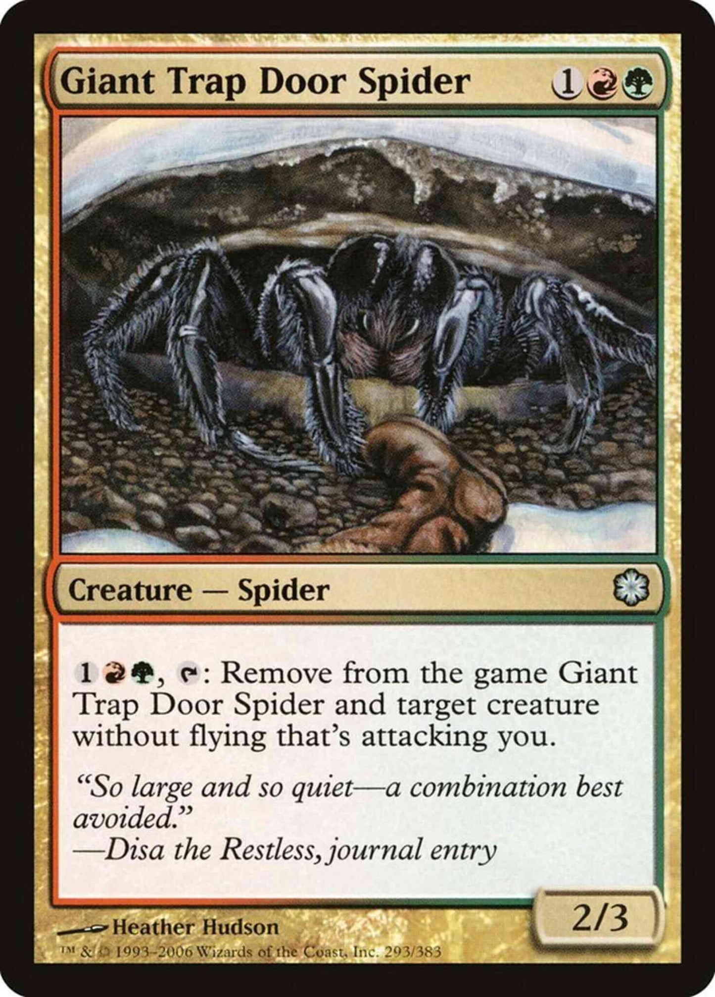 Giant Trap Door Spider [293] [Coldsnap Theme Decks] [Non-Foil]