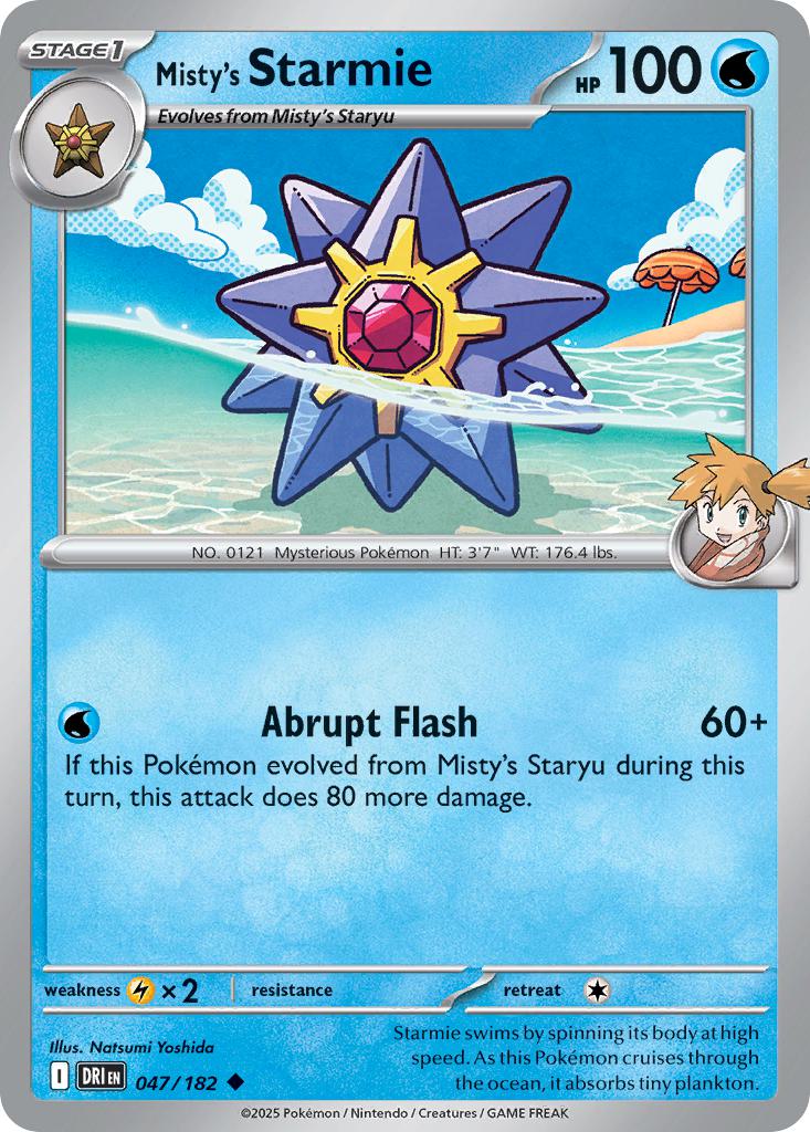 Misty's Starmie - 047/182 - Uncommon [sv10-047] [Non-Holo]