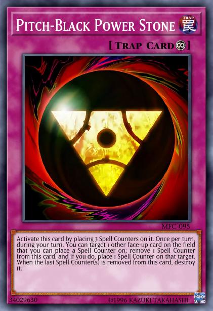 Pitch-Black Power Stone - MFC-095 - Common - 1st Edition