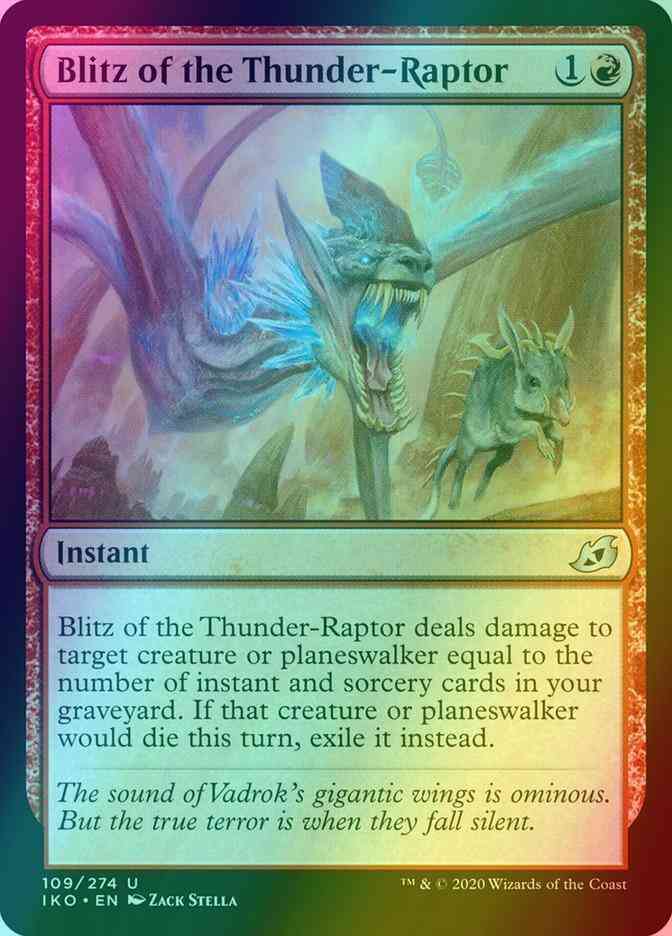 Blitz of the Thunder-Raptor [109] [Ikoria: Lair of Behemoths] [Foil]