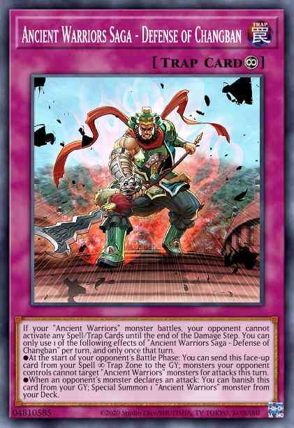 Ancient Warriors Saga - Defense of Changban - IGAS-EN070 - Rare - 1st Edition