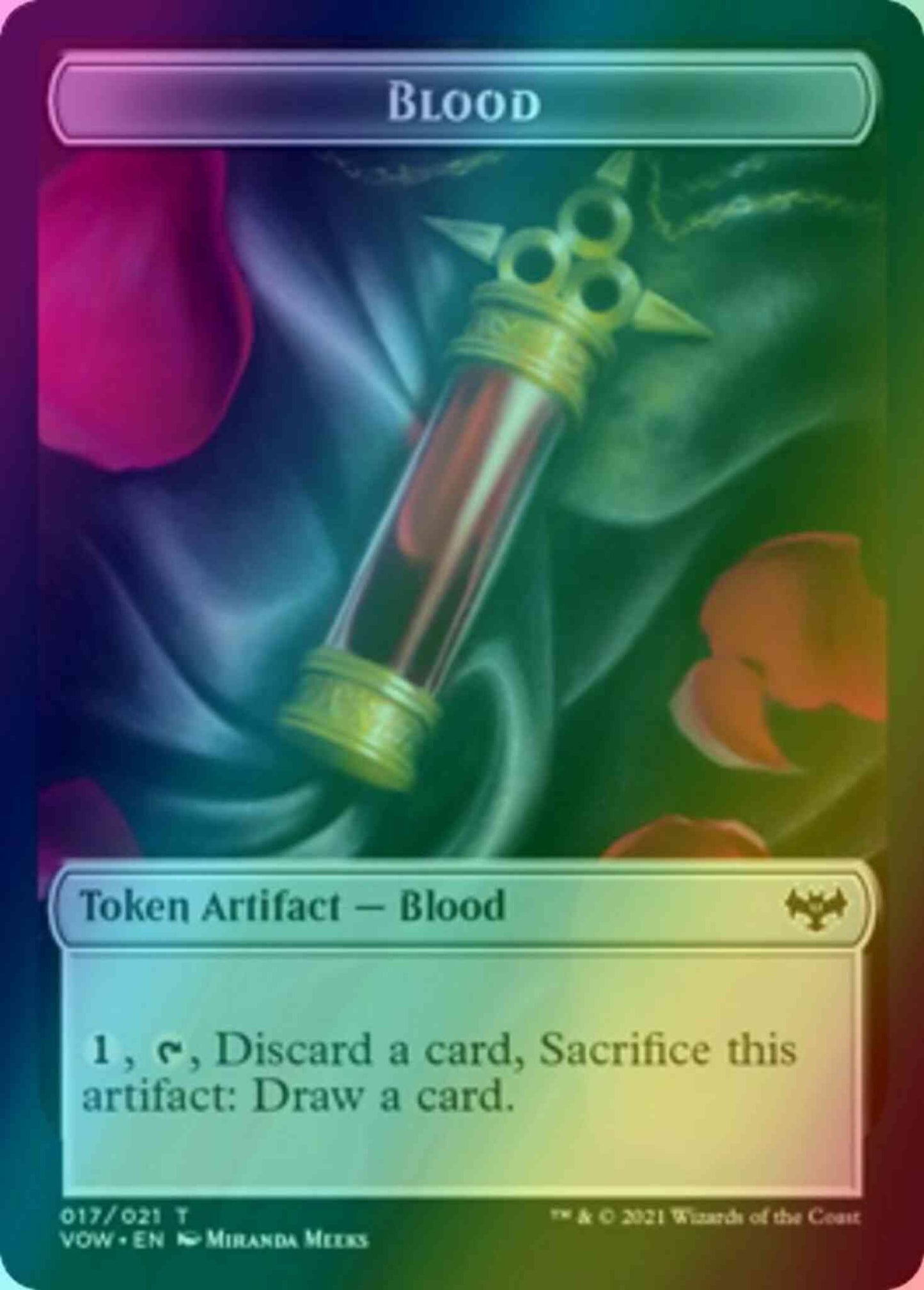 Blood Token (17) // Chandra, Dressed to Kill Emblem (20) [Innistrad: Crimson Vow: Tokens] [Foil]