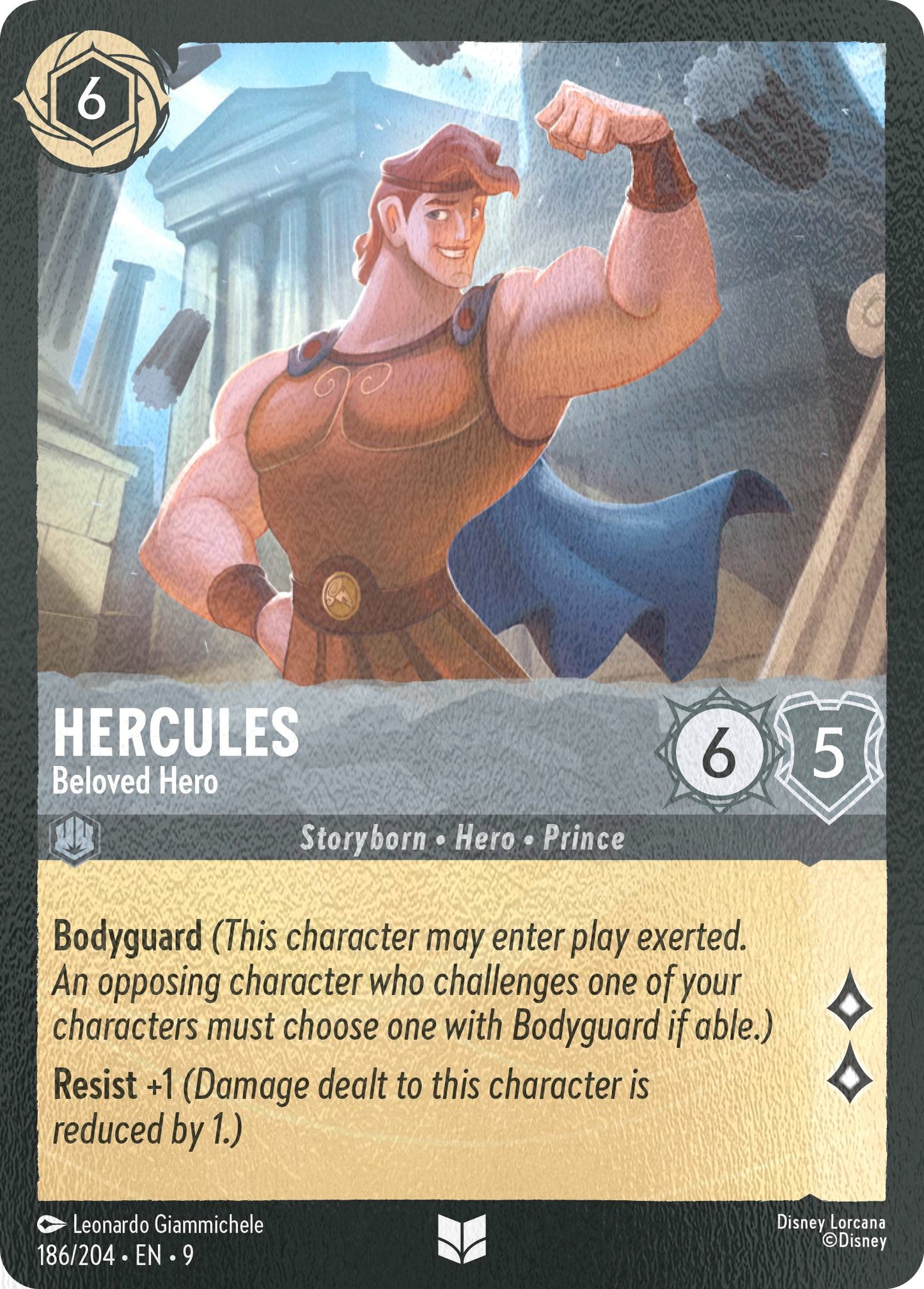 Hercules - Beloved Hero - 186/204 [Fabled] [Cold Foil]