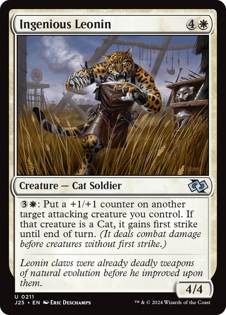 Ingenious Leonin [211] [Foundations: Jumpstart] [Non-Foil]