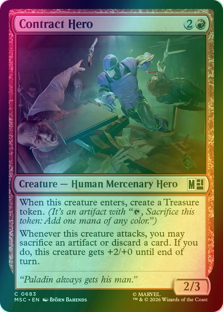 Contract Hero [683] [Jumpstart] [Marvel Super Heroes: Commander] [Foil]