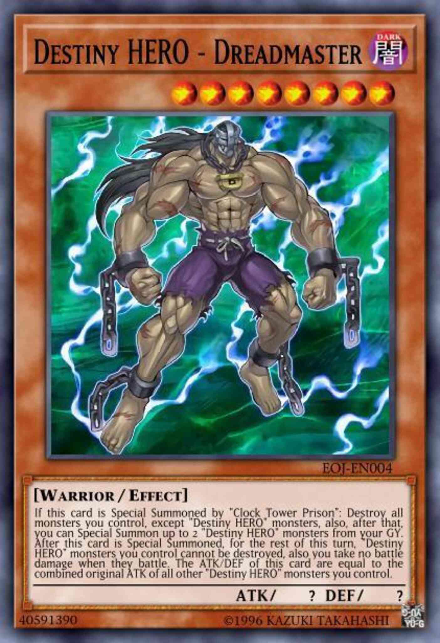 Destiny HERO - Dreadmaster - EOJ-EN004 - Ultra Rare - Unlimited