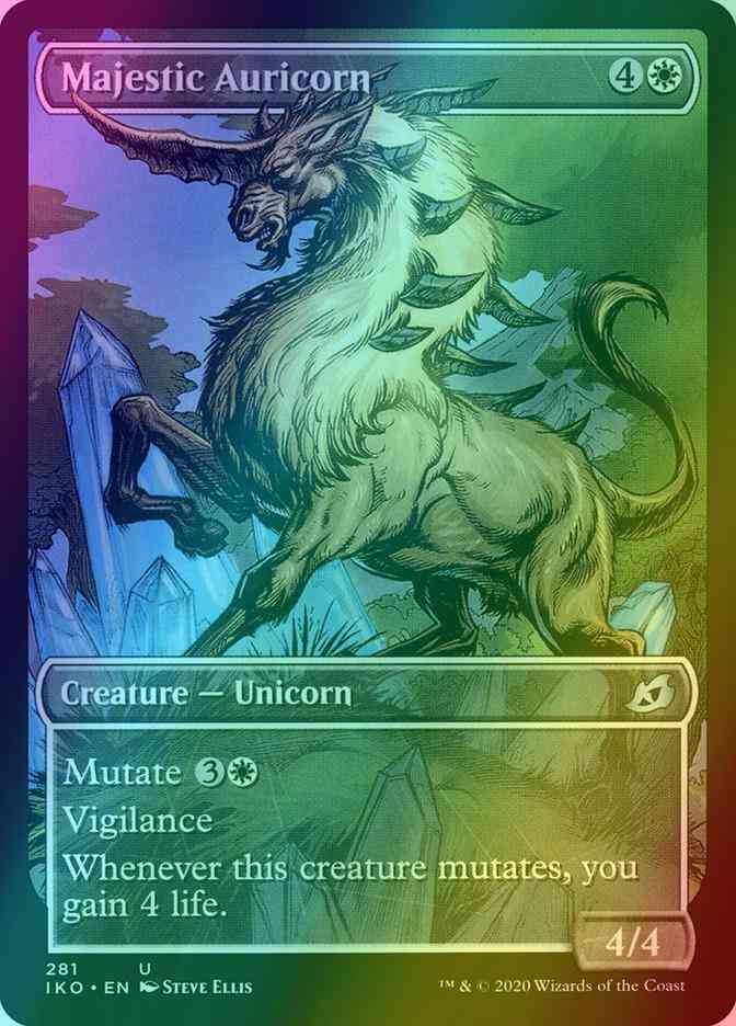 Majestic Auricorn [281] [Alternate Art] [Ikoria: Lair of Behemoths] [Foil]