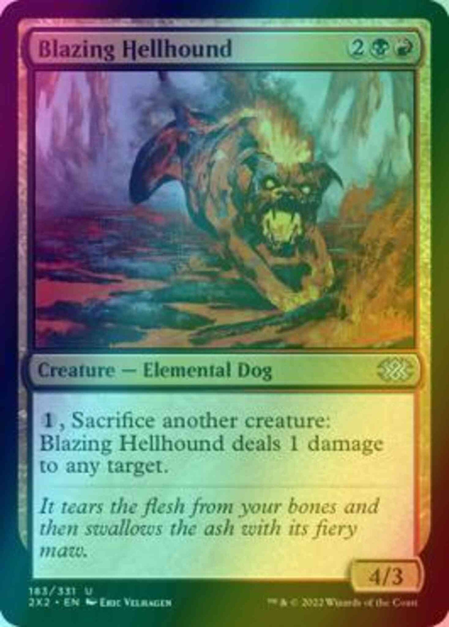 Blazing Hellhound [183] [Double Masters 2022] [Foil]