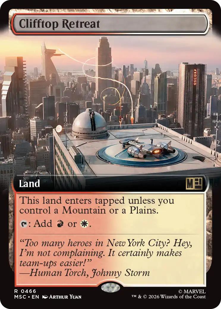 Clifftop Retreat [466] [Extended Art] [Marvel Super Heroes: Commander] [Non-Foil]