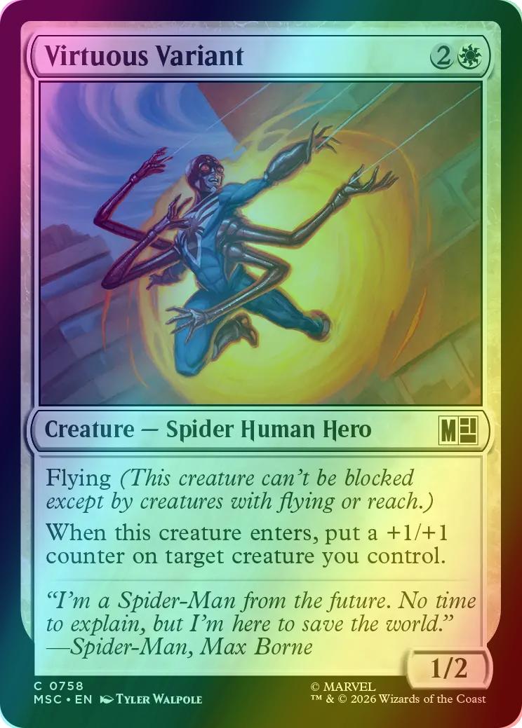Virtuous Variant [758] [Jumpstart] [Welcome Deck] [Marvel Super Heroes: Commander] [Foil]
