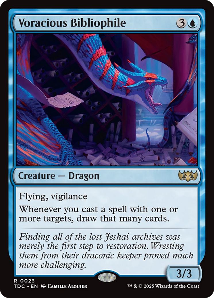 Voracious Bibliophile [23] [Tarkir: Dragonstorm: Commander] [Non-Foil]
