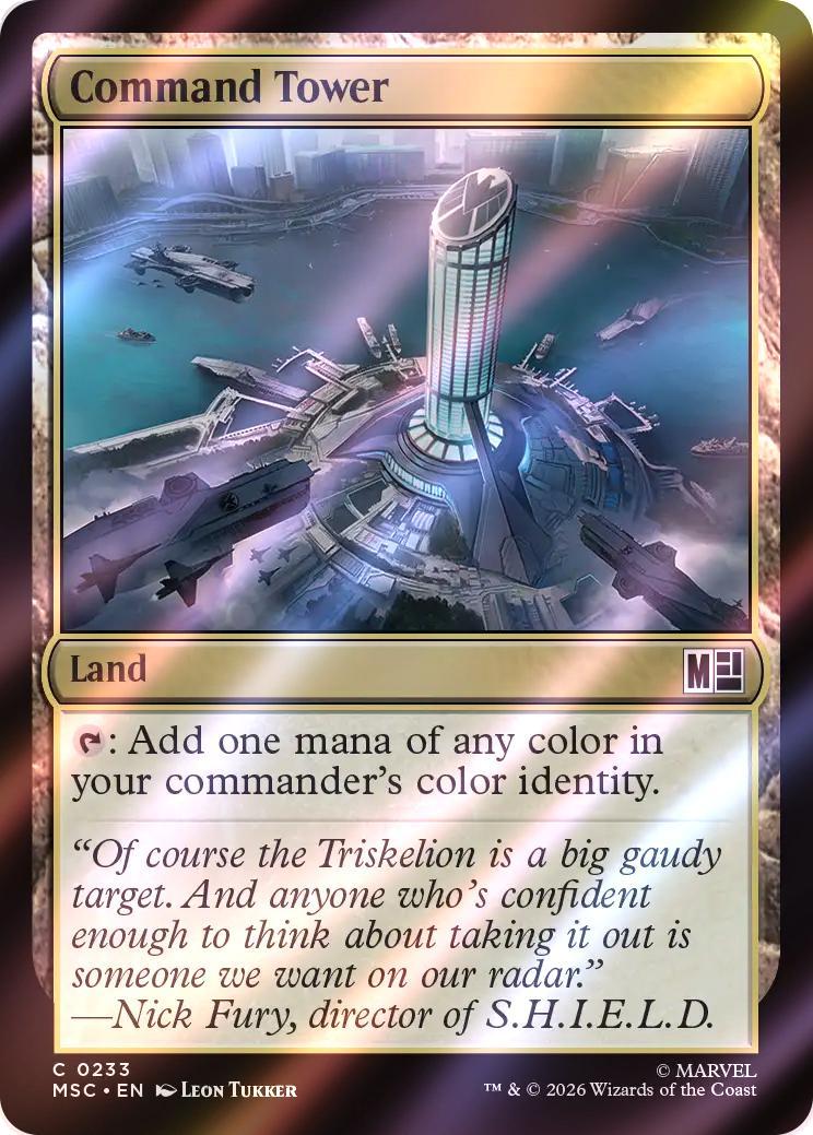 Command Tower (Avengers) [233] [Marvel Super Heroes: Commander] [Surge Foil]