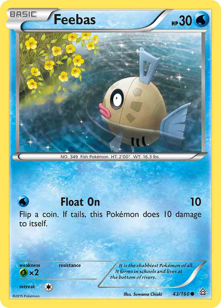 Feebas - 43/160 - Common [xy5-43] [Non-Holo]
