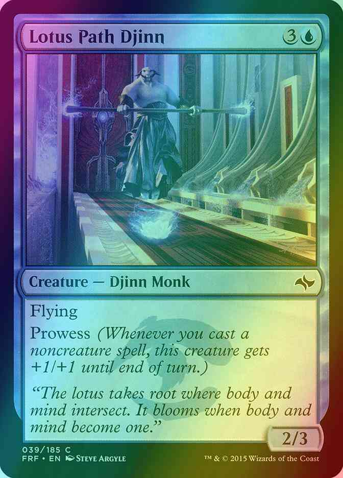 Lotus Path Djinn [39] [Fate Reforged] [Foil]