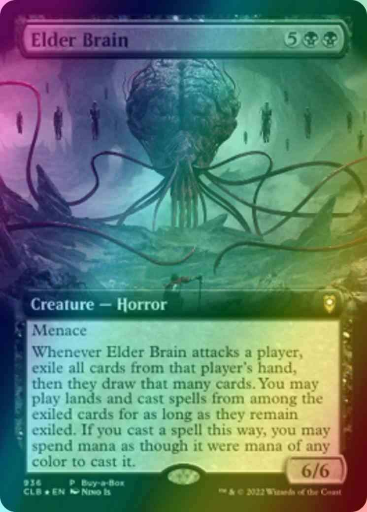 Elder Brain [936] [Extended Art] [Buy A Box] [Commander Legends: Battle for Baldur's Gate] [Foil]