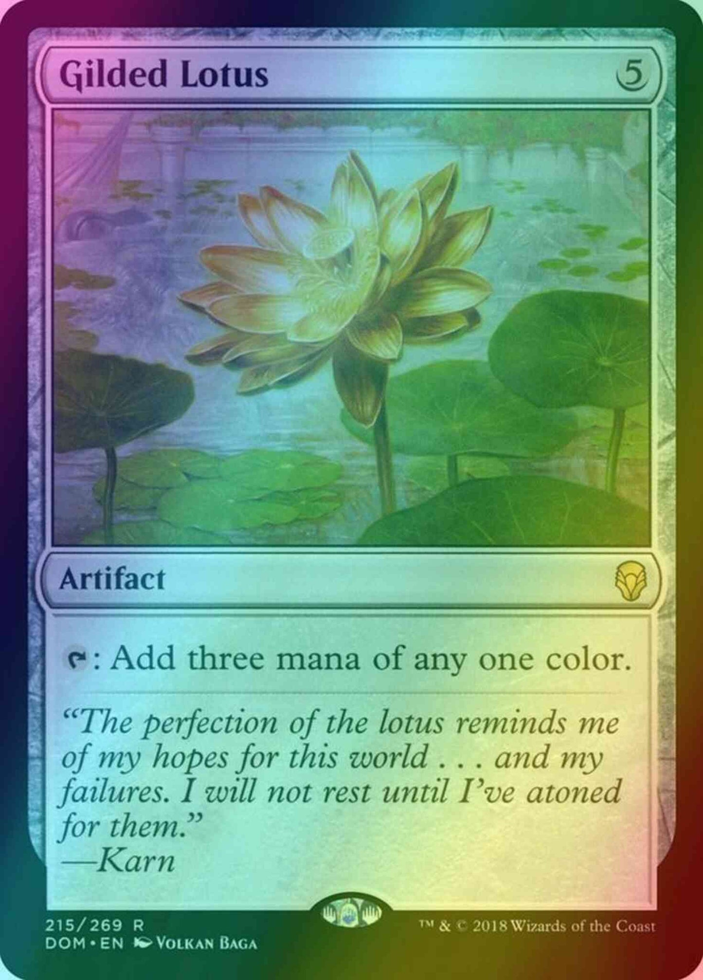 Gilded Lotus [215] [Dominaria] [Foil]