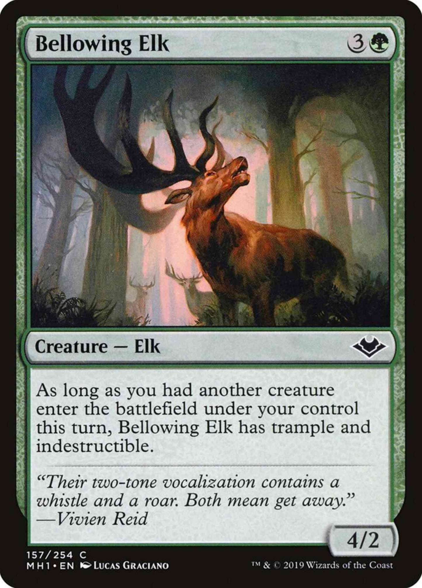 Bellowing Elk [157] [Modern Horizons] [Non-Foil]
