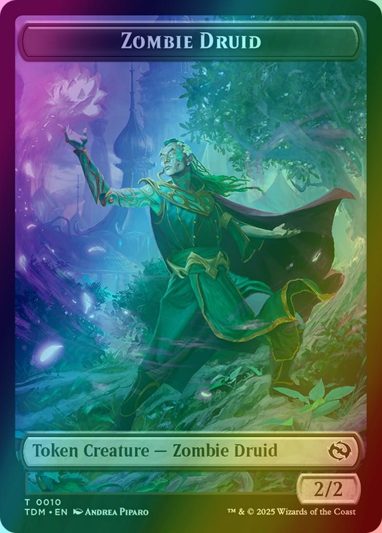 Treasure Token (16) // Zombie Druid Token (10) [Tarkir: Dragonstorm: Tokens] [Foil]