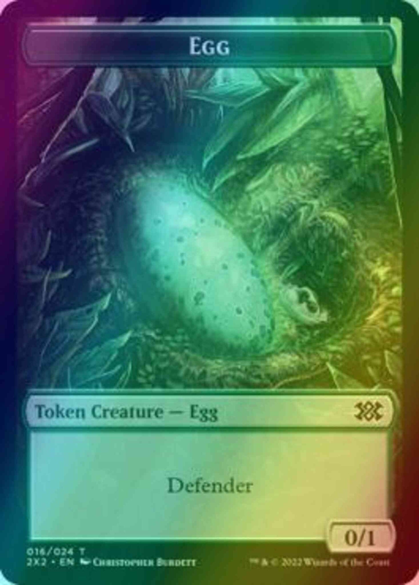 Egg Token (16) // Spirit Token (02) [Double Masters 2022: Tokens] [Foil]
