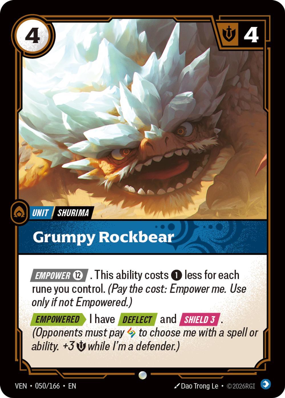 Grumpy Rockbear - 050/166 [Vendetta] [Non-Foil]
