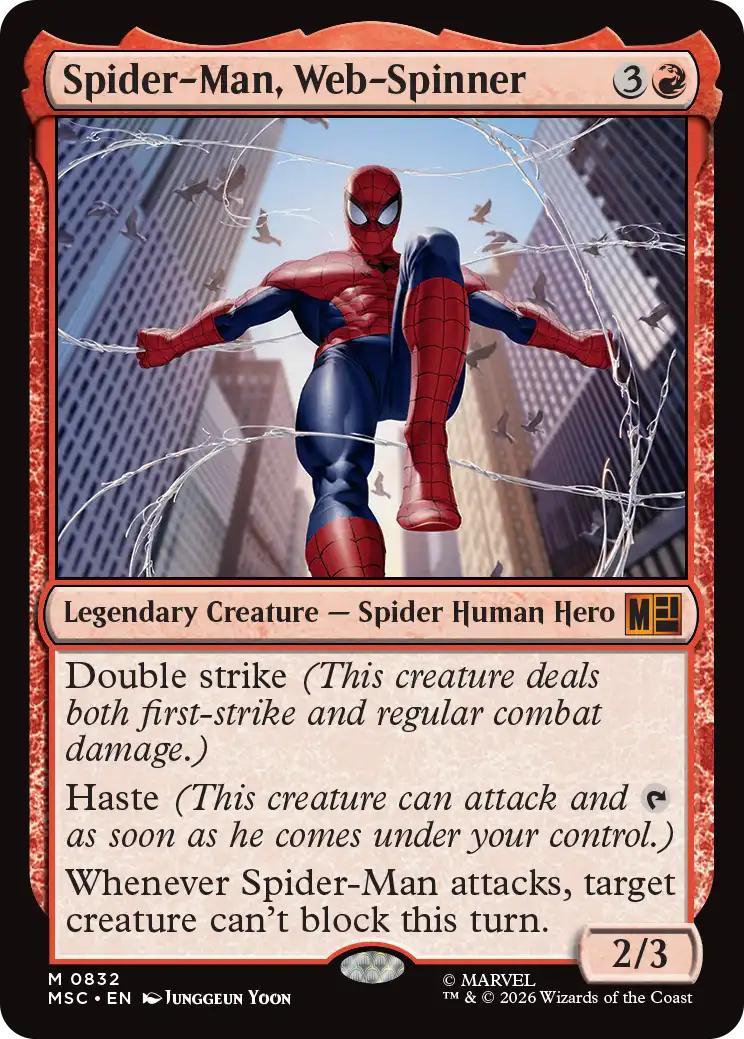 Spider-Man, Web-Spinner [832] [Welcome Deck] [Marvel Super Heroes: Commander] [Non-Foil]