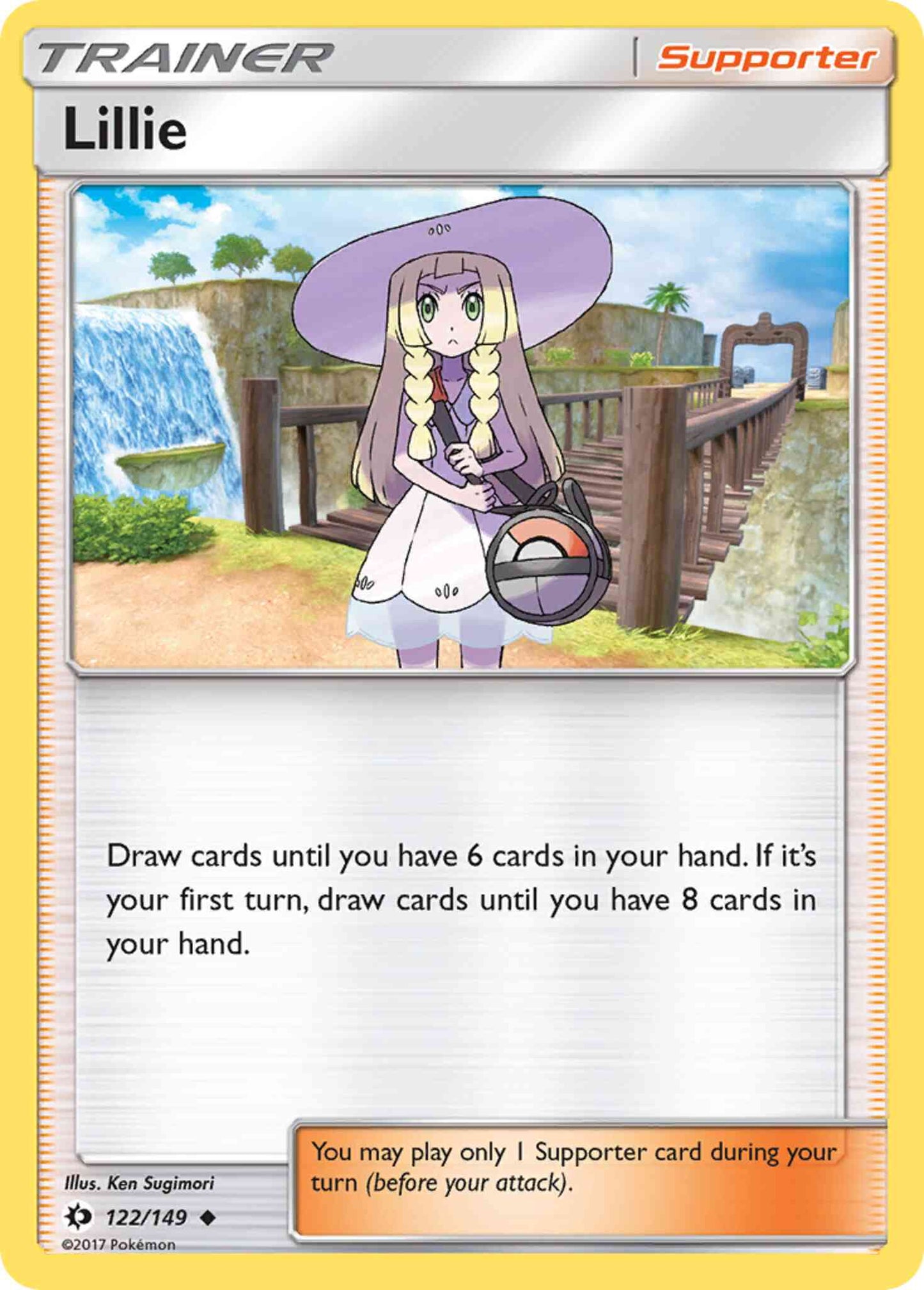 Lillie - 122/149 - Uncommon [sm1-122] [Reverse Holo]