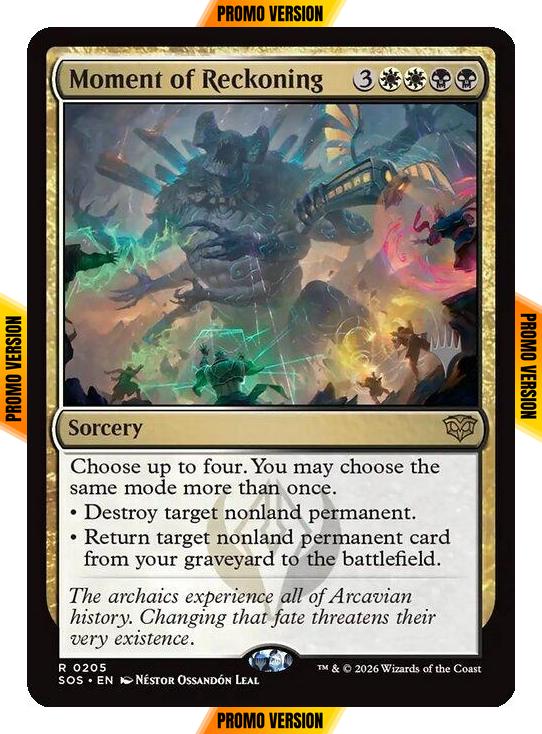Moment of Reckoning [205p] [Promo Pack] [Secrets of Strixhaven Promos] [Non-Foil]