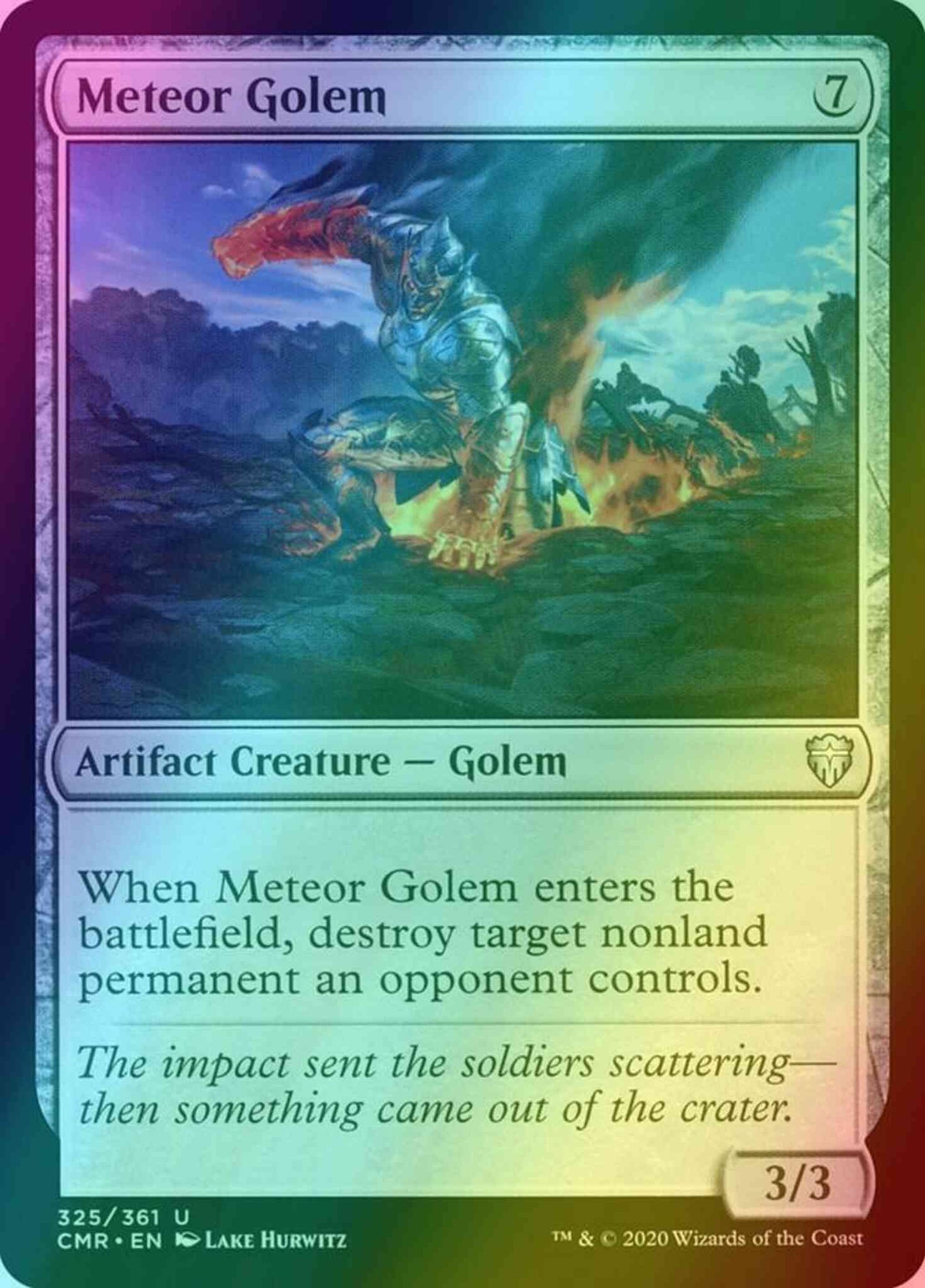 Meteor Golem [325] [Commander Legends] [Foil]