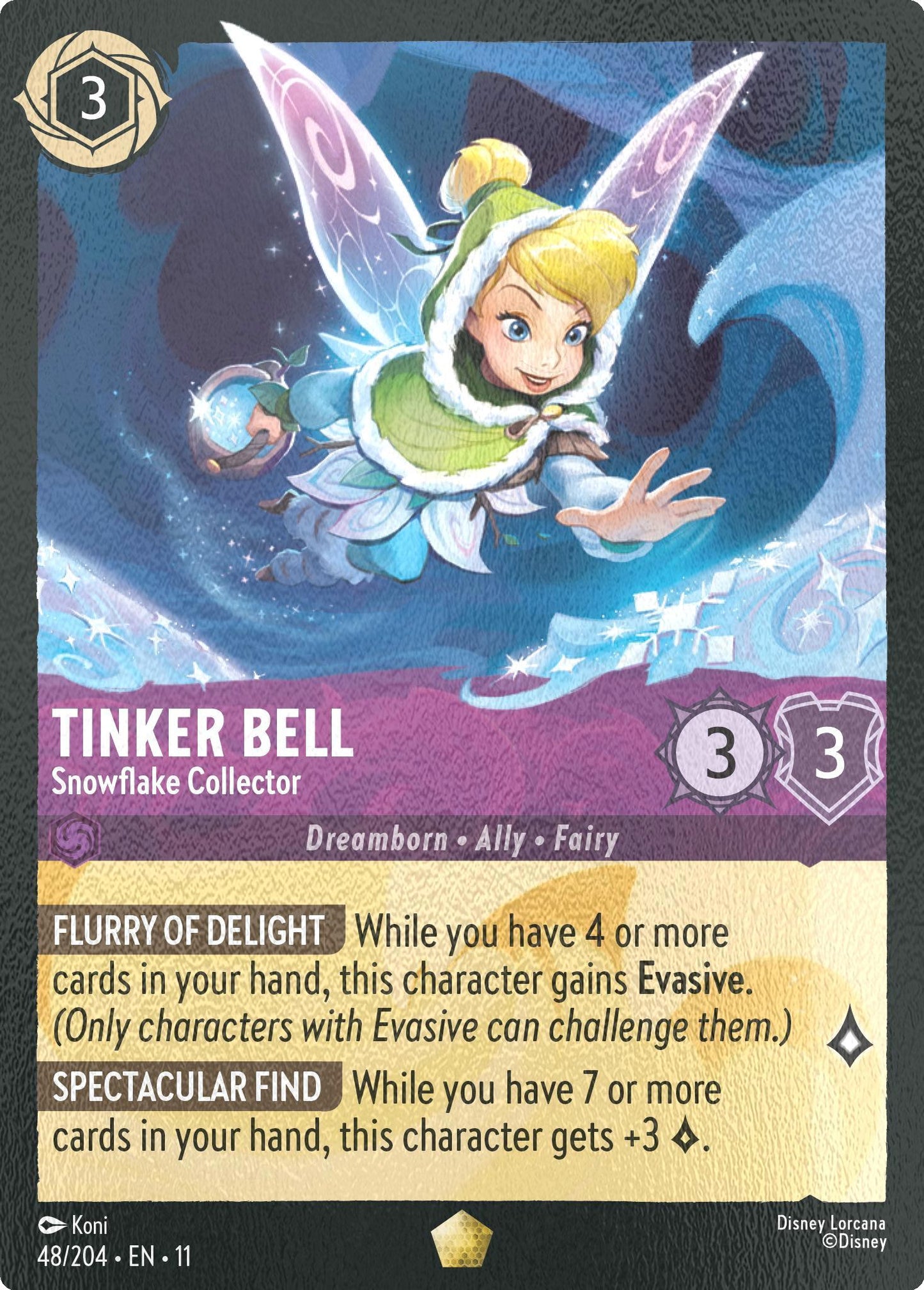 Tinker Bell - Snowflake Collector - 48/204 [Winterspell] [Cold Foil]