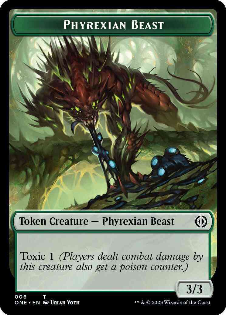 Phyrexian Beast Token [06] [Phyrexia: All Will Be One: Tokens] [Non-Foil]