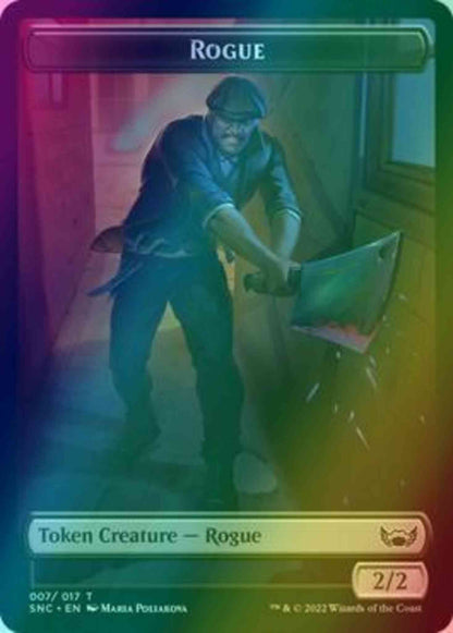 Rogue Token (07) // Treasure Token (15) [Streets of New Capenna: Tokens] [Foil]