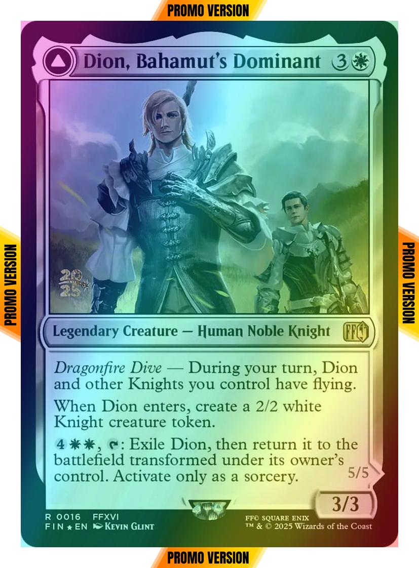 Dion, Bahamut's Dominant // Bahamut, Warden of Light [16s] [Prerelease] [FINAL FANTASY: Promos] [Foil]