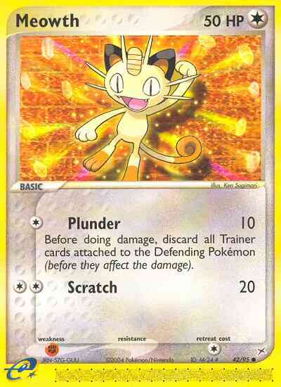 Meowth - 42/95 - Common [ex4-42] [Reverse Holo]