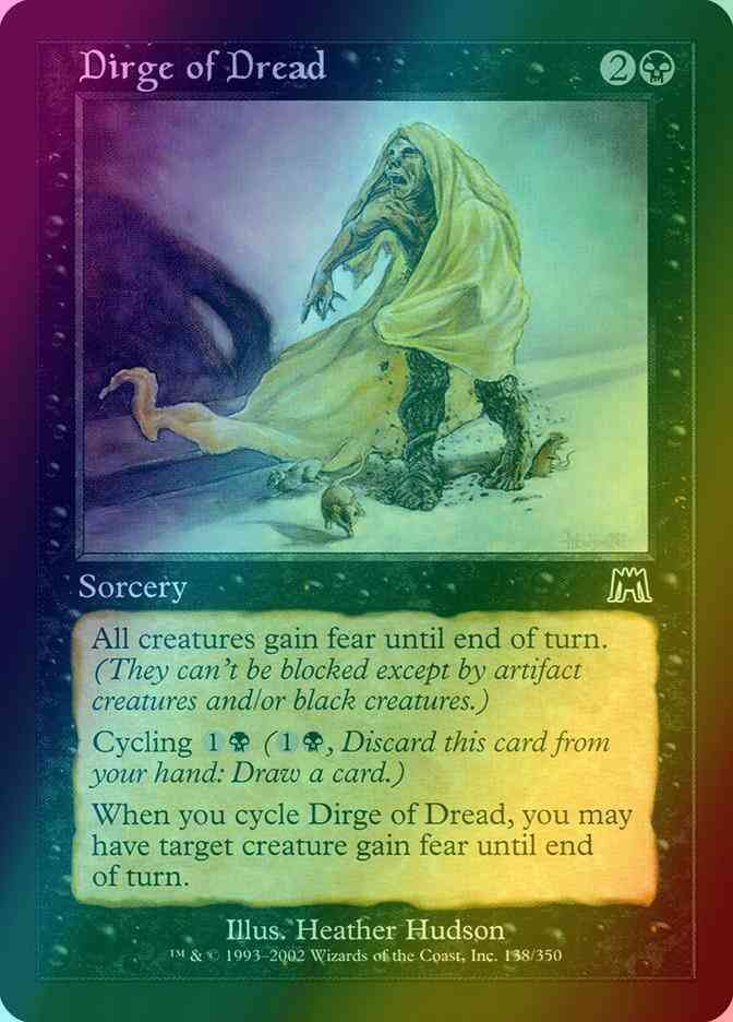 Dirge of Dread [138] [Onslaught] [Foil]