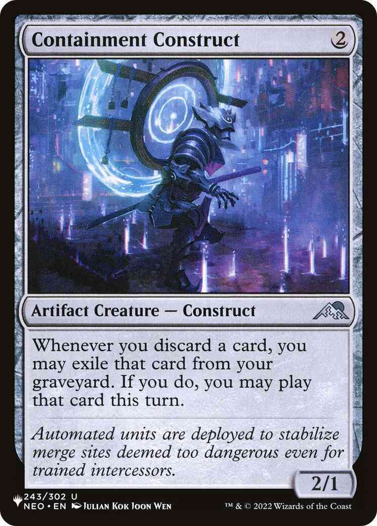 Containment Construct [NEO-243] [The List] [Non-Foil]