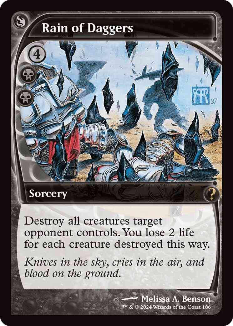 Rain of Daggers [186] [Future Frame] [Mystery Booster 2] [Non-Foil]