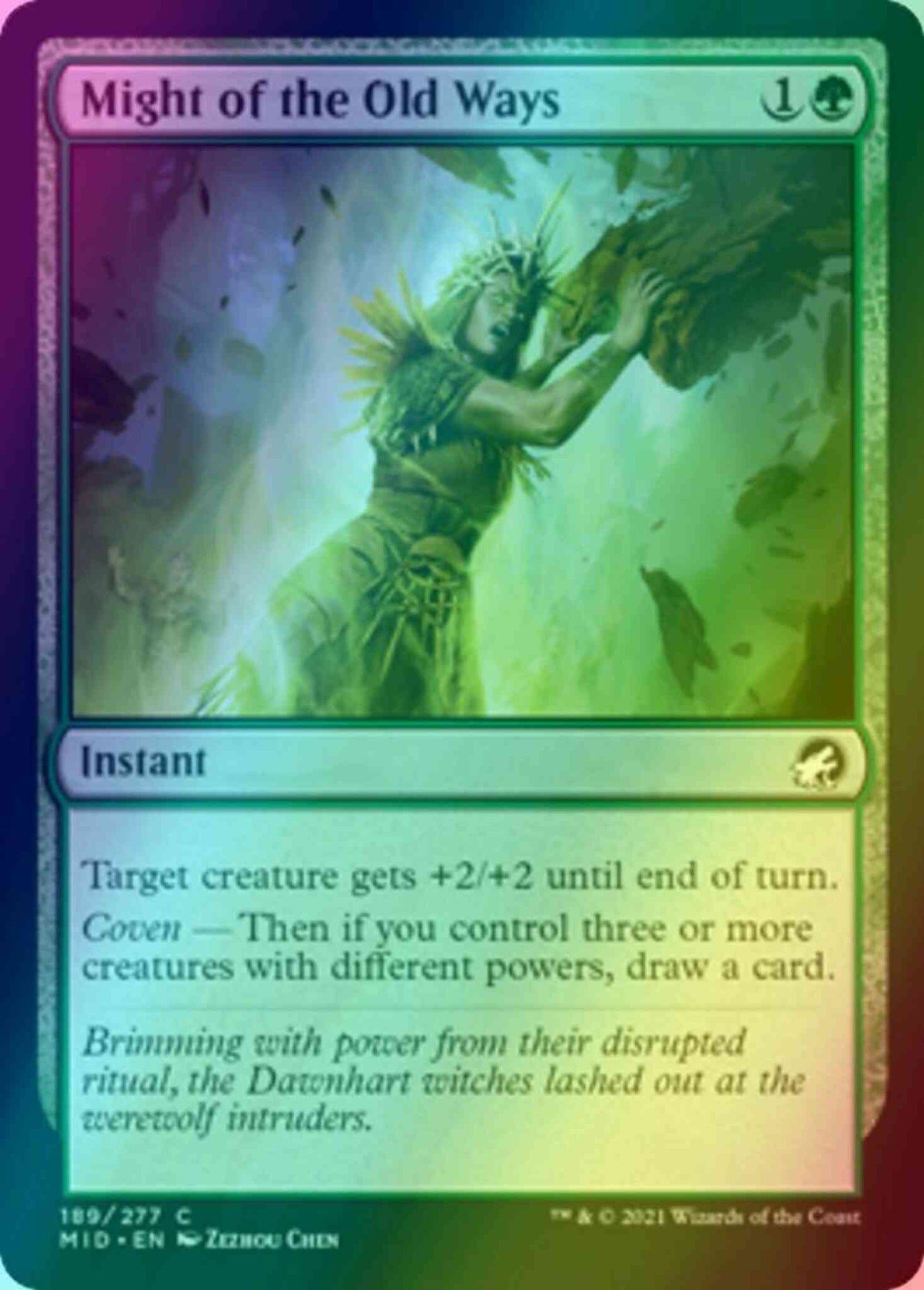 Might of the Old Ways [189] [Innistrad: Midnight Hunt] [Foil]