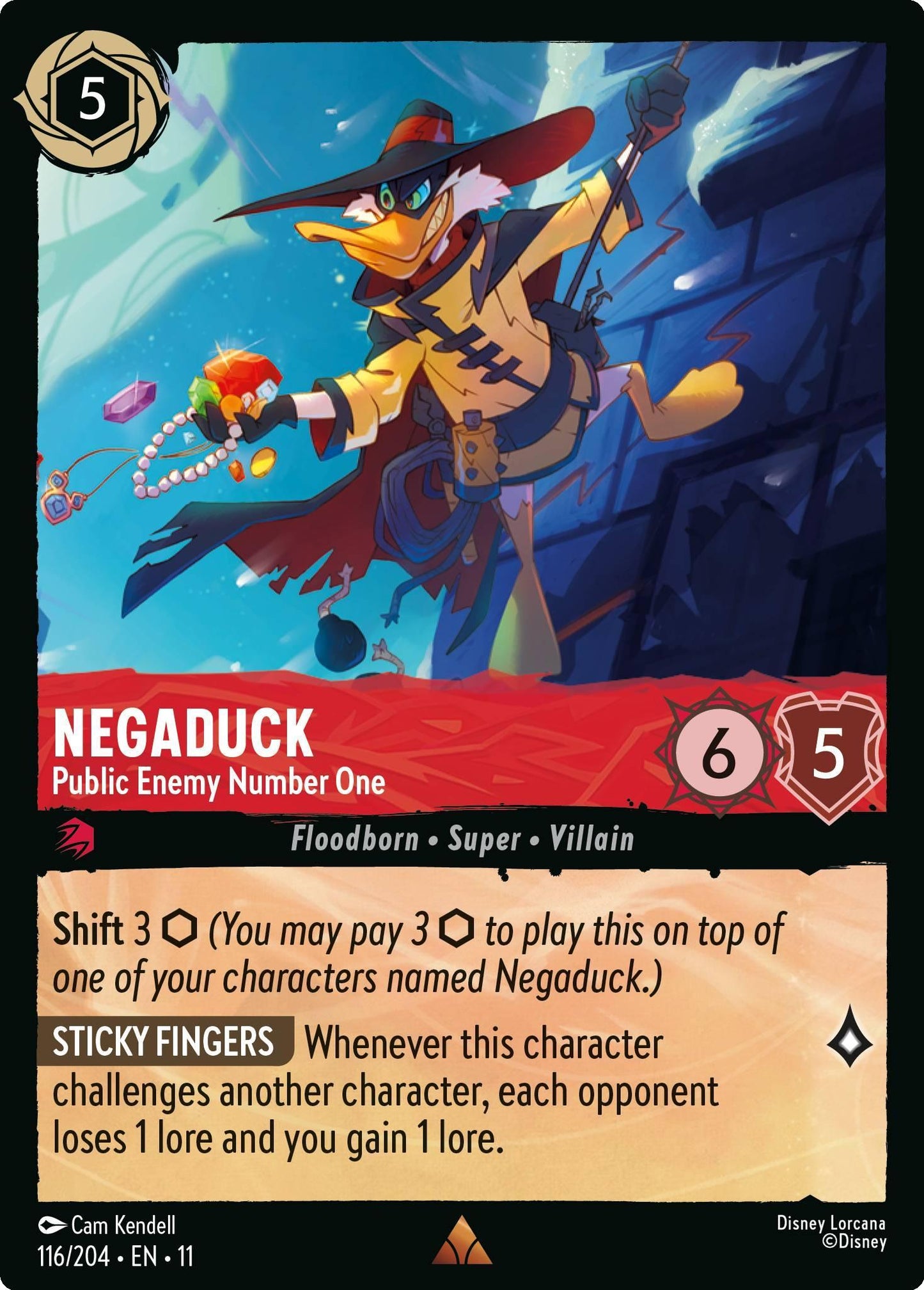 Negaduck - Public Enemy Number One - 116/204 [Winterspell] [Non-Foil]
