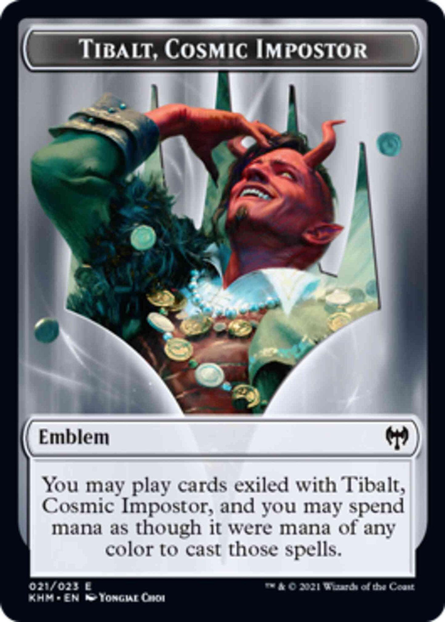 Tibalt, Cosmic Impostor Emblem [21] [Kaldheim Tokens] [Non-Foil]