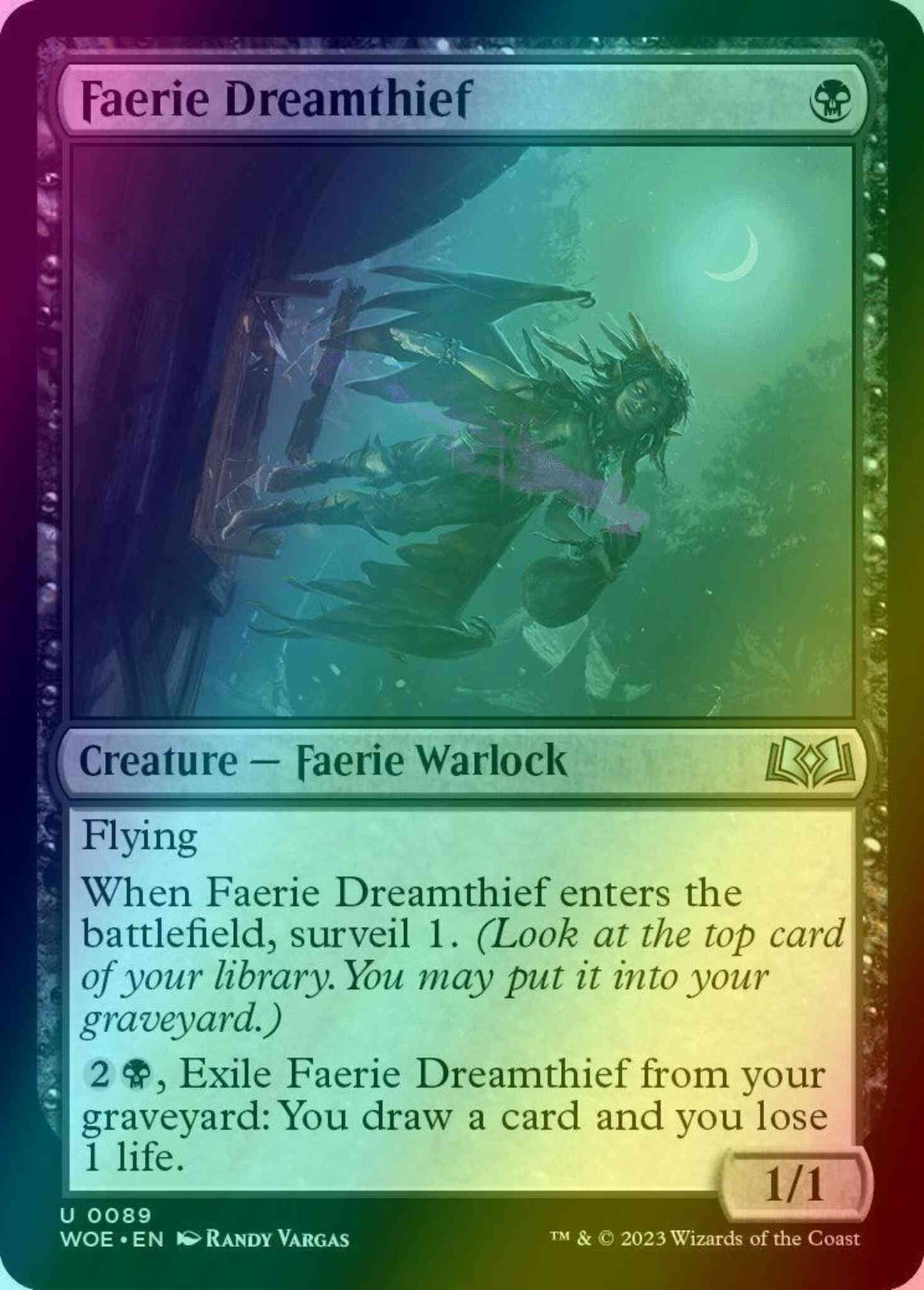 Faerie Dreamthief [89] [Wilds of Eldraine] [Foil]