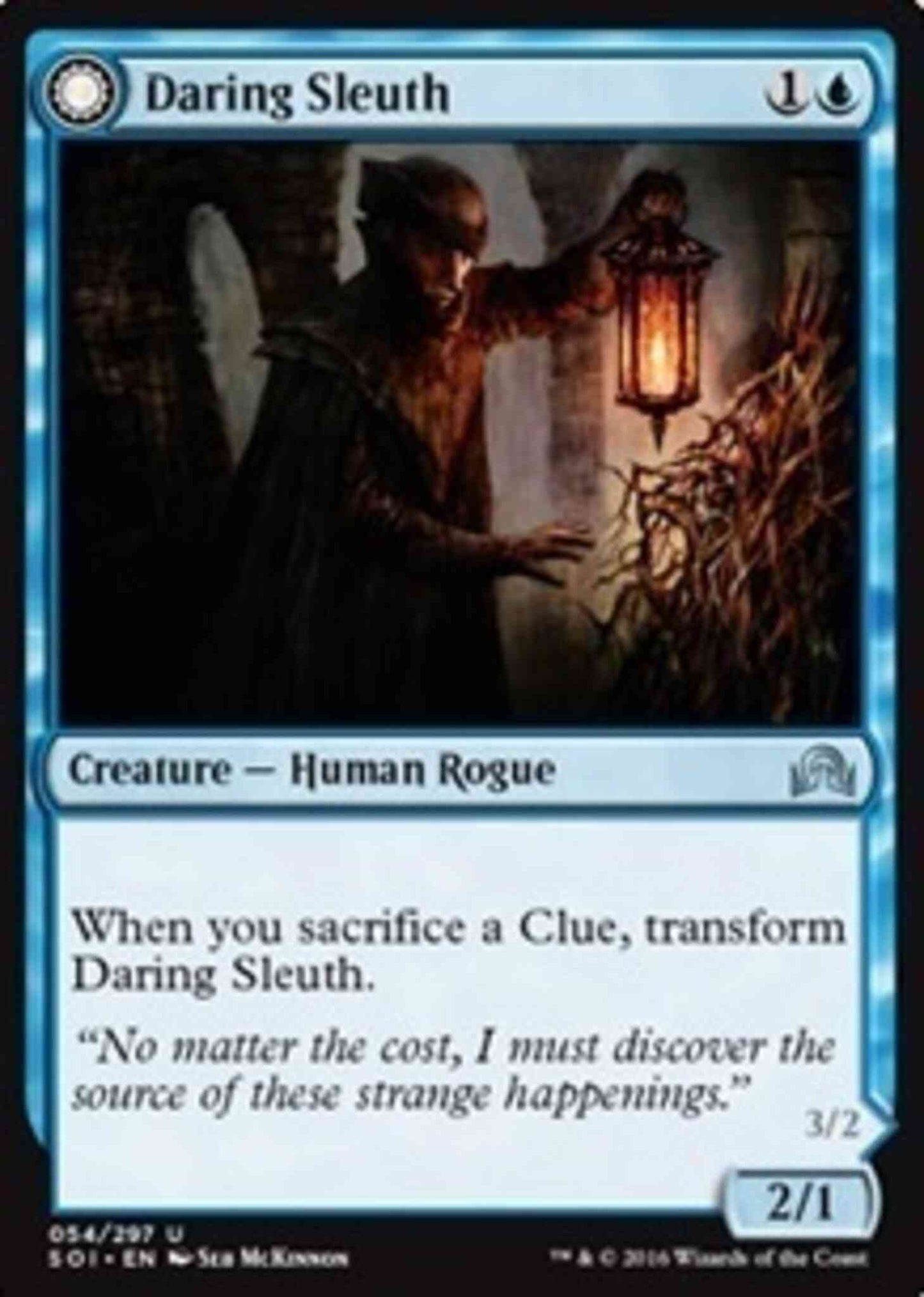 Daring Sleuth // Bearer of Overwhelming Truths [54] [Shadows over Innistrad] [Non-Foil]