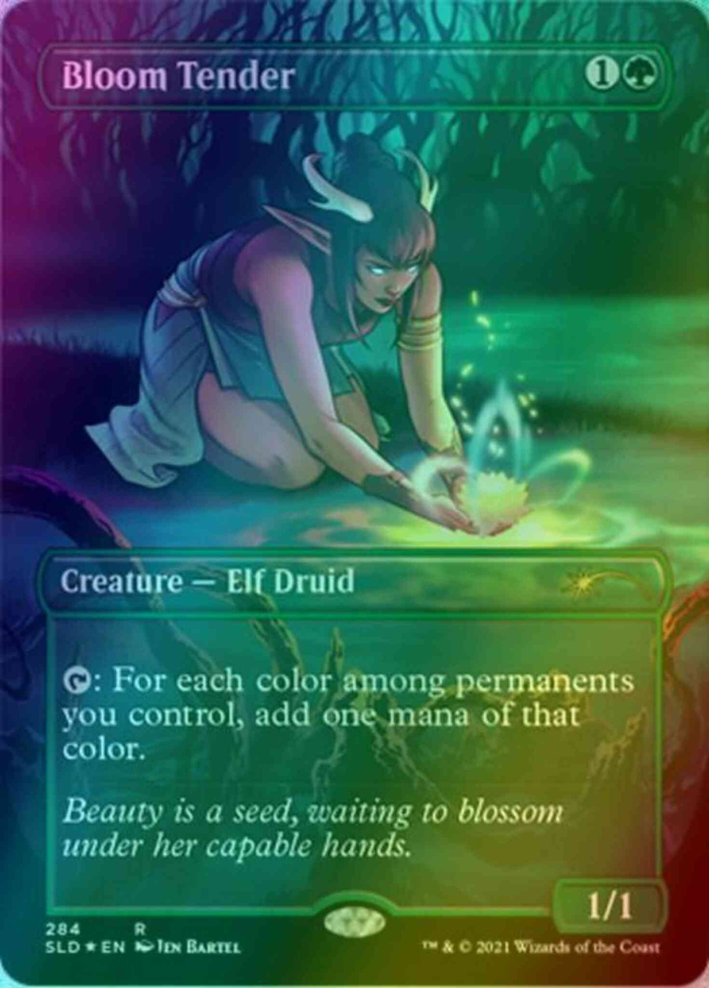 Bloom Tender [0284] [Borderless] [Jen Bartel] [Secret Lair Drop] [Foil]