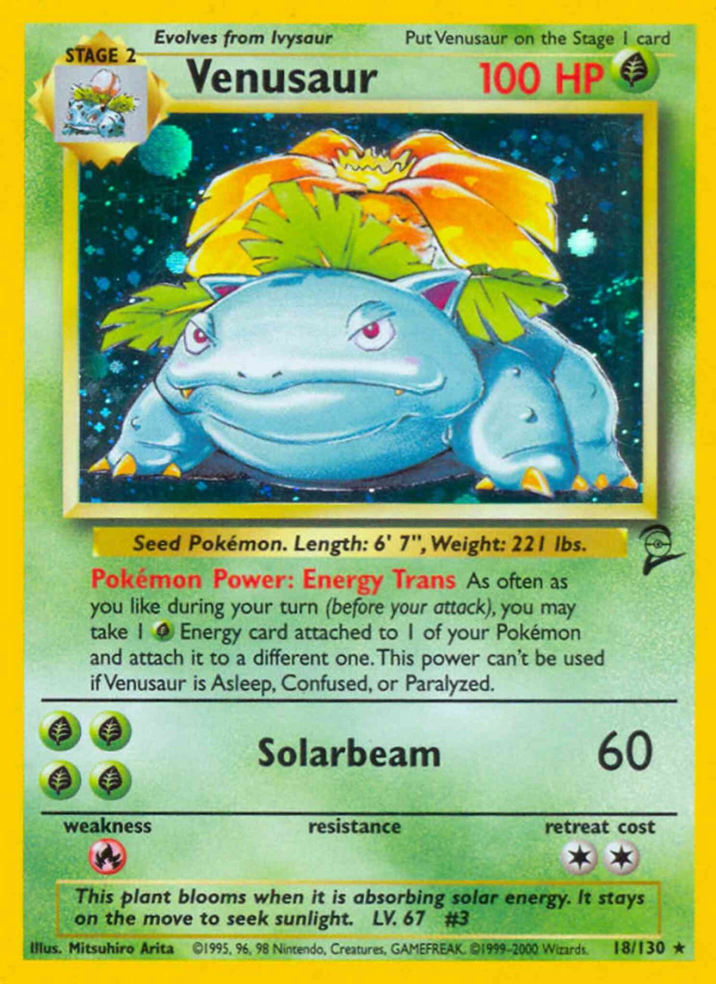 Venusaur - 18/130 - Rare [base4-18] [Holo]