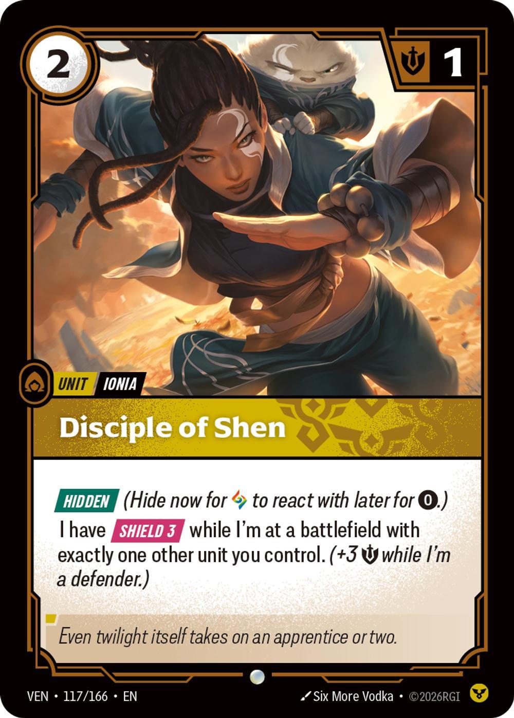 Disciple of Shen - 117/166 [Vendetta] [Non-Foil]