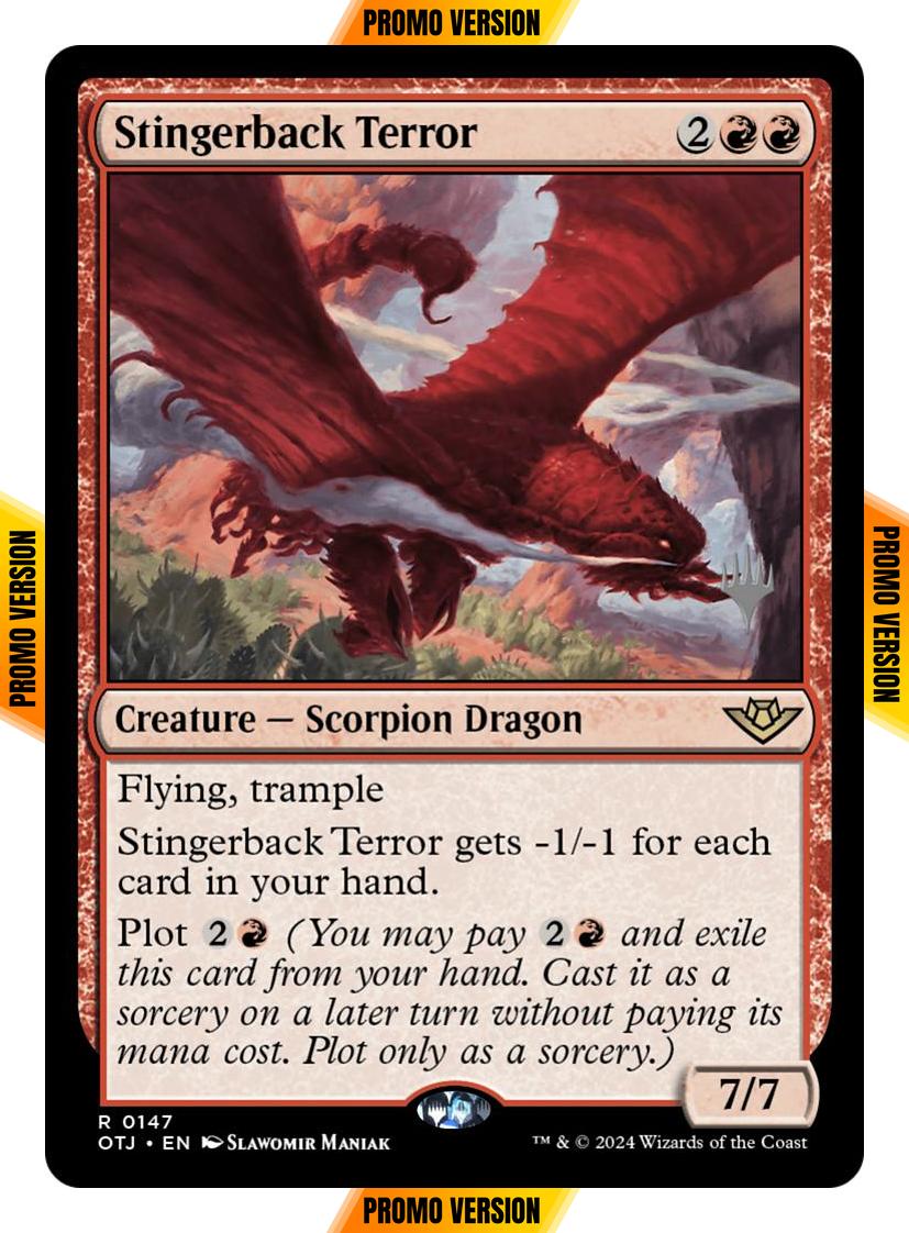 Stingerback Terror [147p] [Promo Pack] [Outlaws of Thunder Junction: Promos] [Non-Foil]