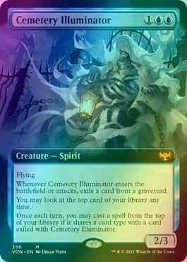 Cemetery Illuminator [356] [Extended Art] [Innistrad: Crimson Vow] [Foil]