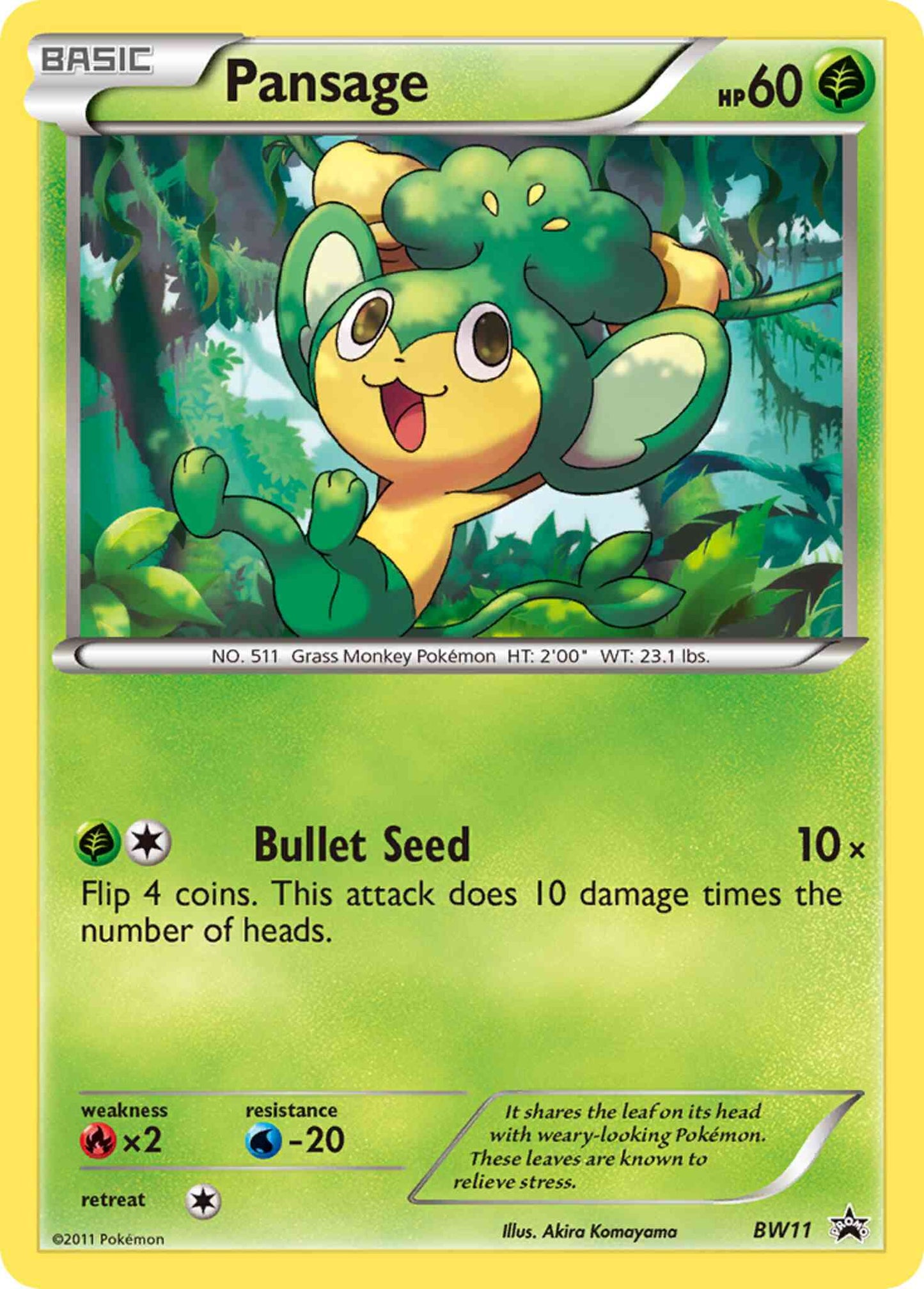 Pansage - BW11 - Promo [bwp-BW11] [Holo]